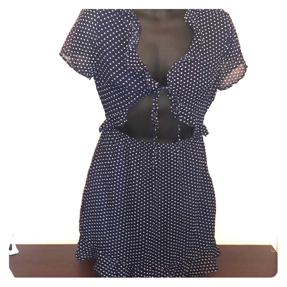 Tobi Dresses & Skirts - Blue polkadot dress